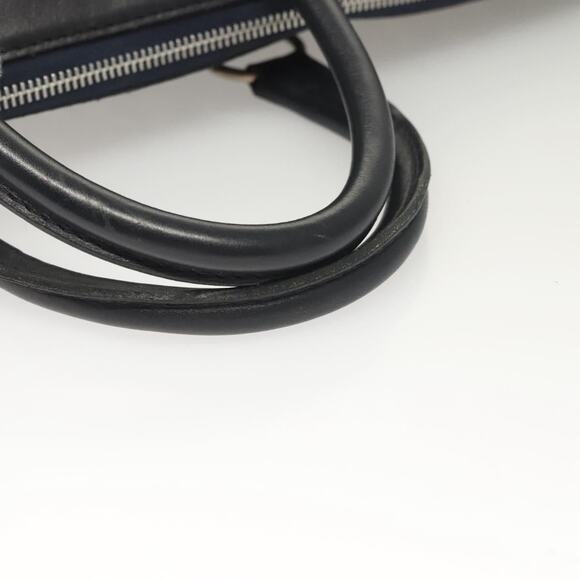 DIOR Trotter Canvas Hand Bag Navy Gold - Picture 7 of 12